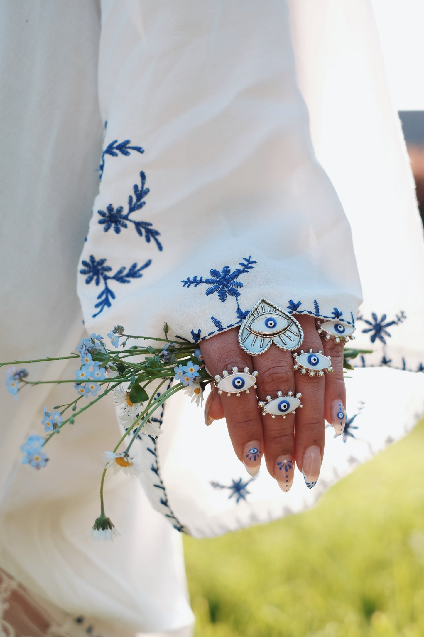 Evil Eye Ring (Made-to-order)