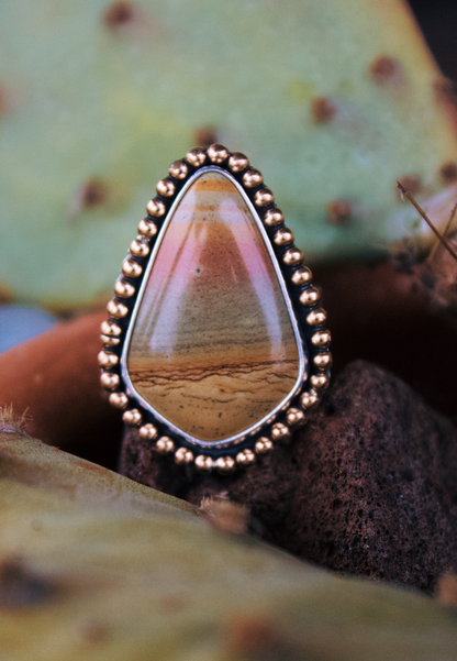 Desert Vista Ring – Rocky Butte Jasper (size 10.25)
