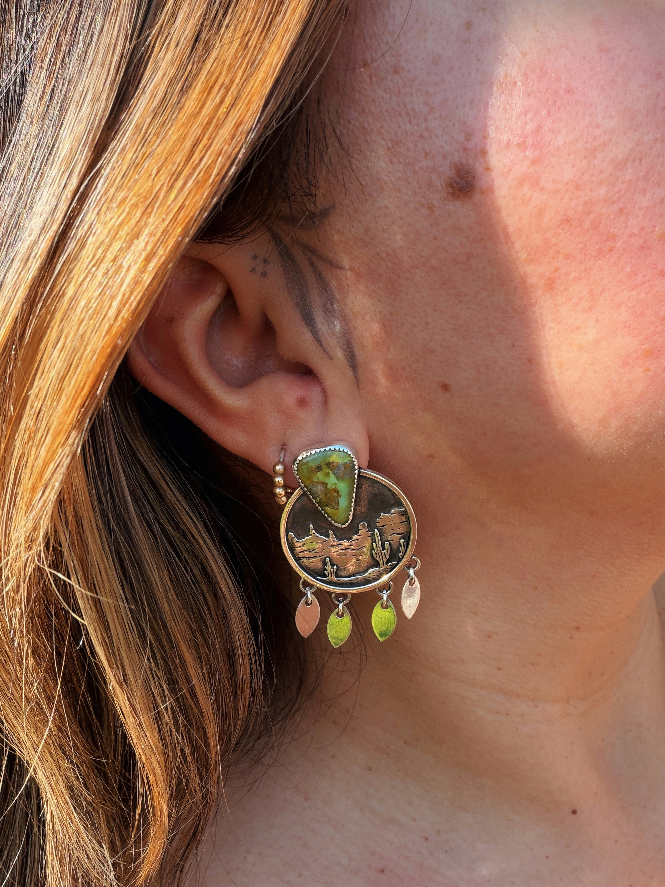Desert Frame Earrings - Sonoran Gold