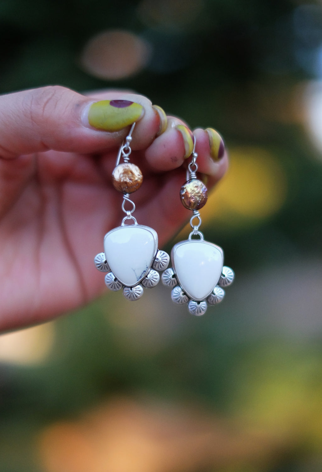 Ivory Creek + Pearl Statement Earrings