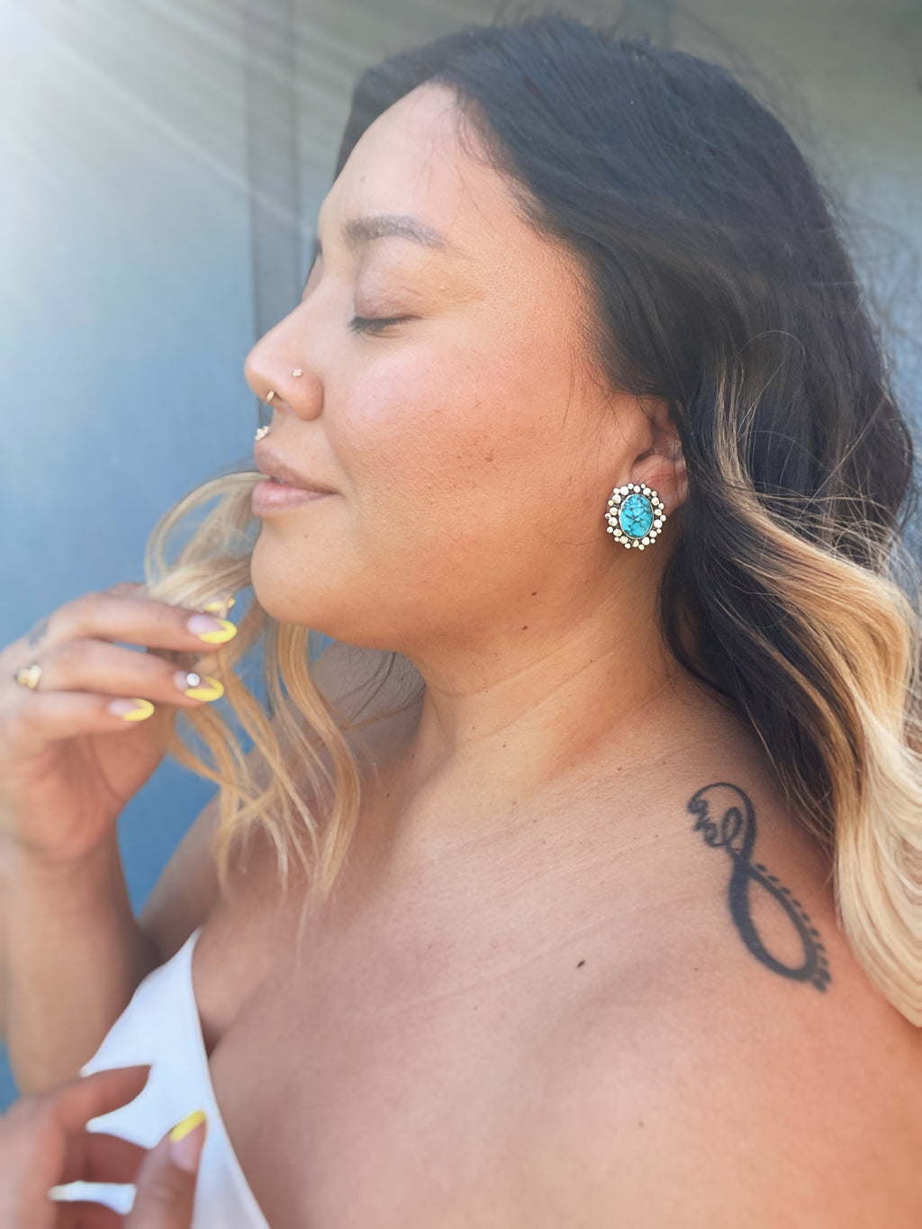 River Pebble Studs