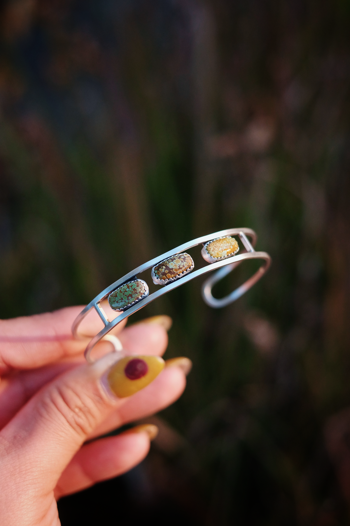 Hubei Turquoise Geometric Cuff