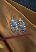 Montana Agate Mixed-Metal Earrings