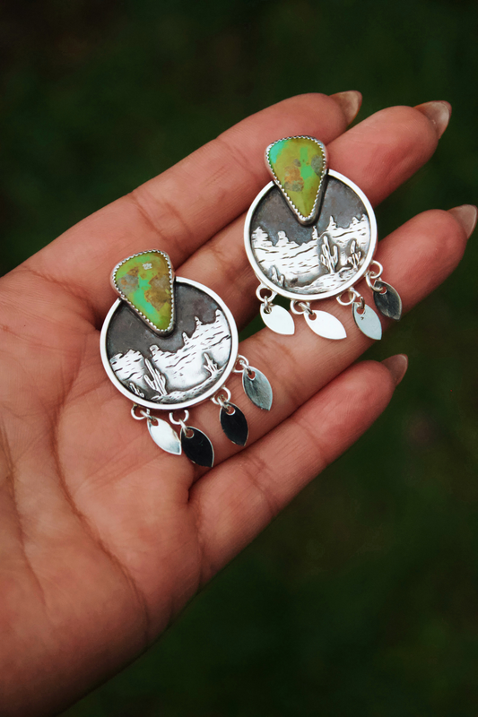 Desert Frame Earrings - Sonoran Gold
