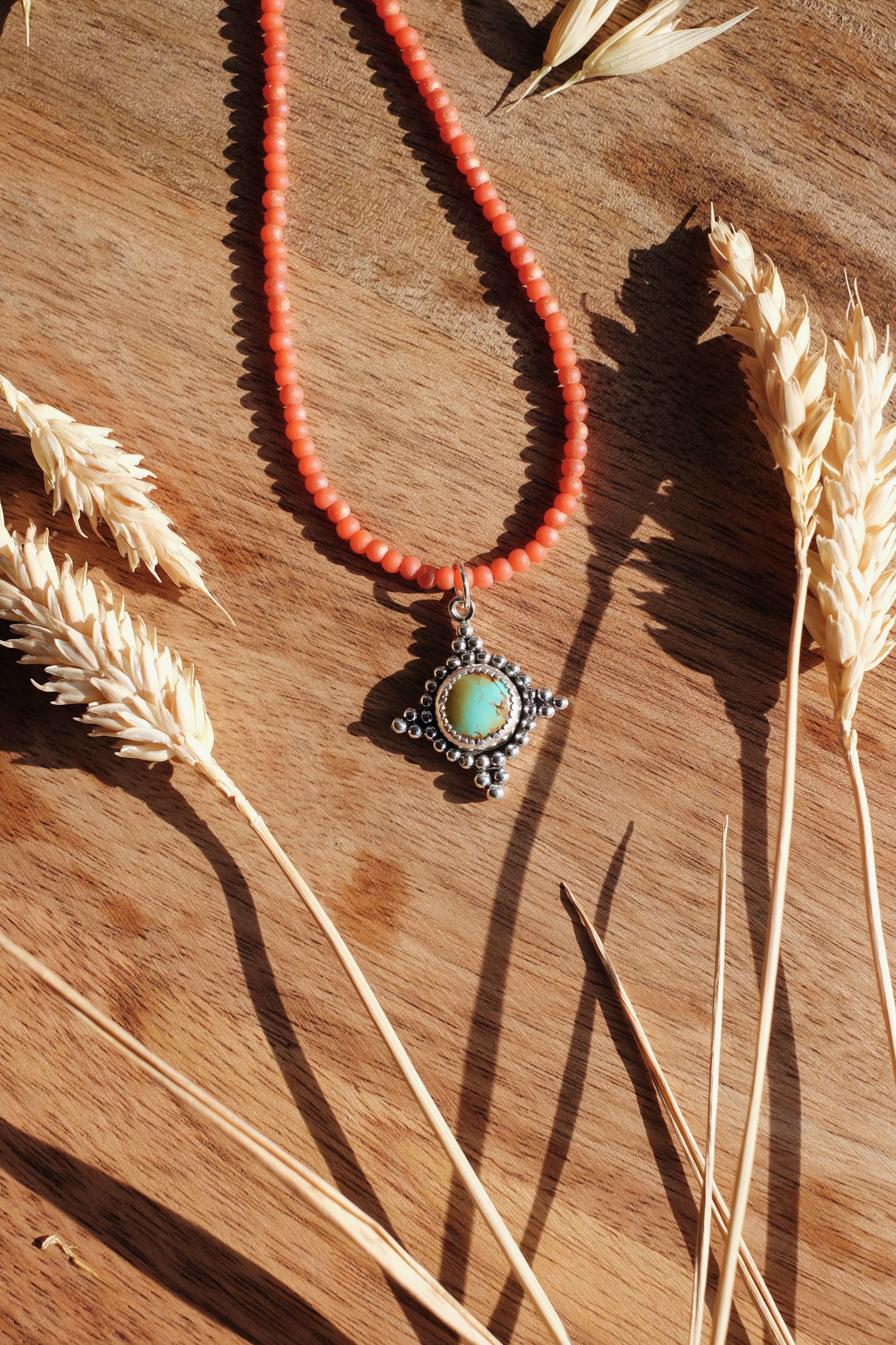 Sunburst Beaded Necklace