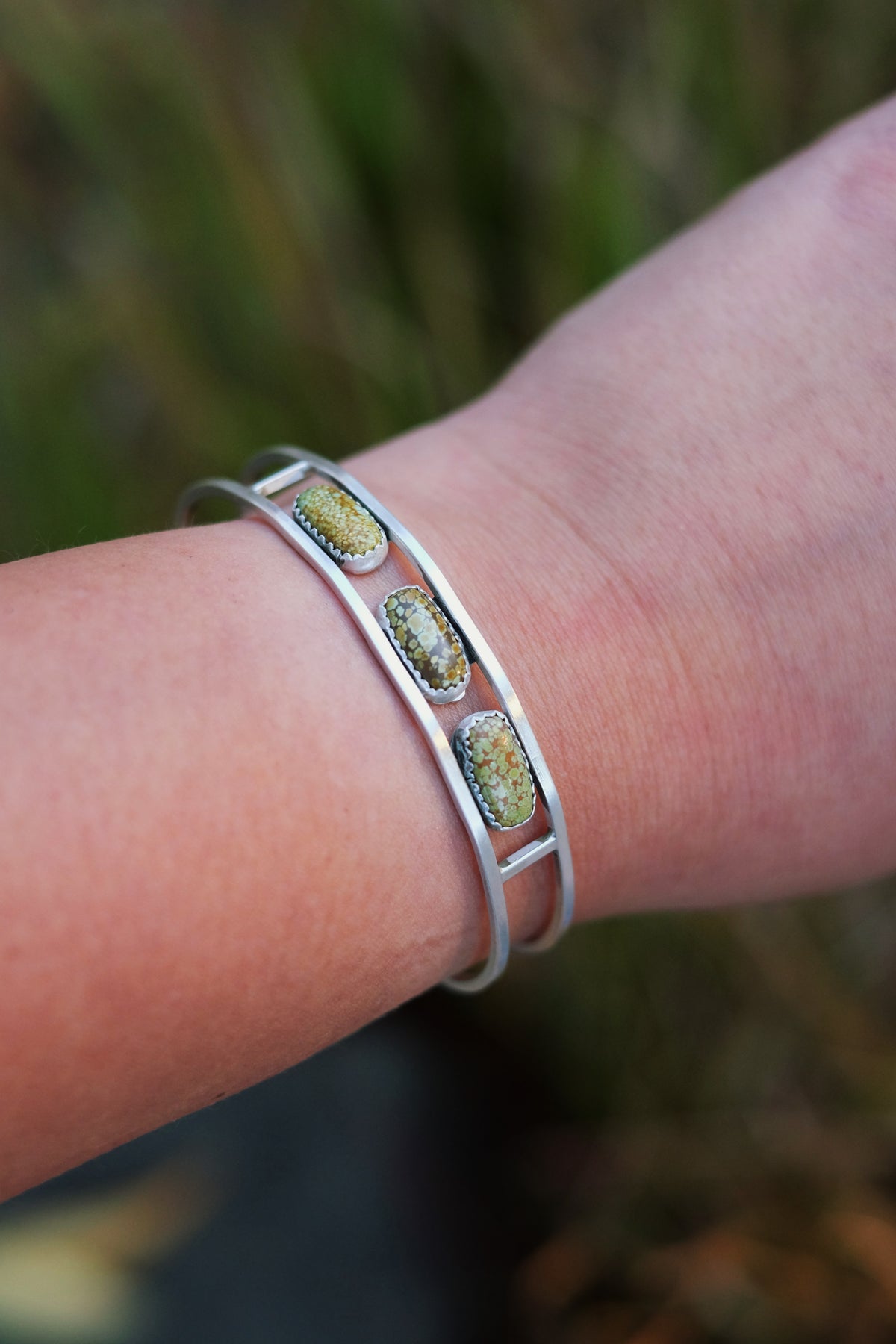 Hubei Turquoise Geometric Cuff