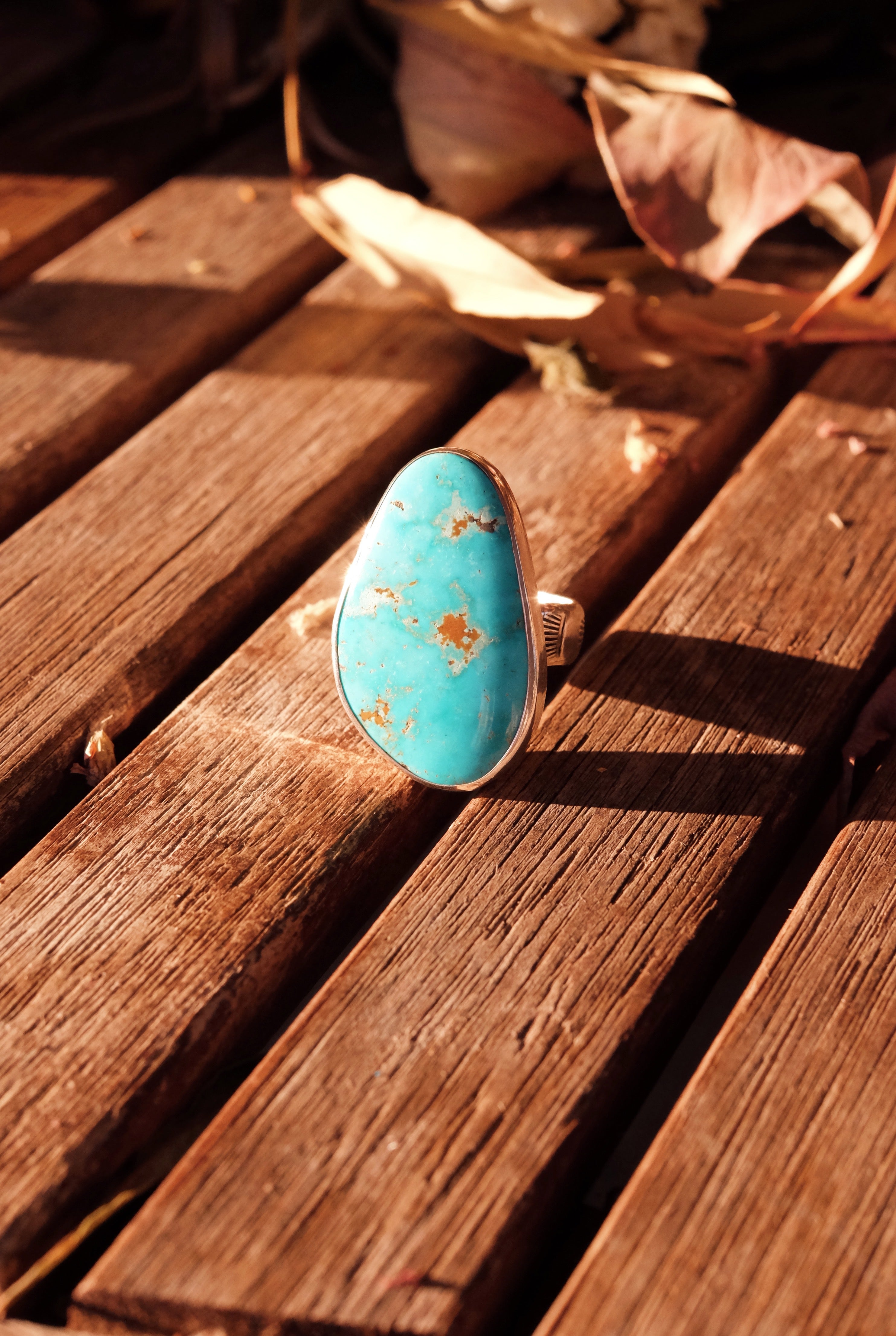 Wild Fern Message Ring (size 9)