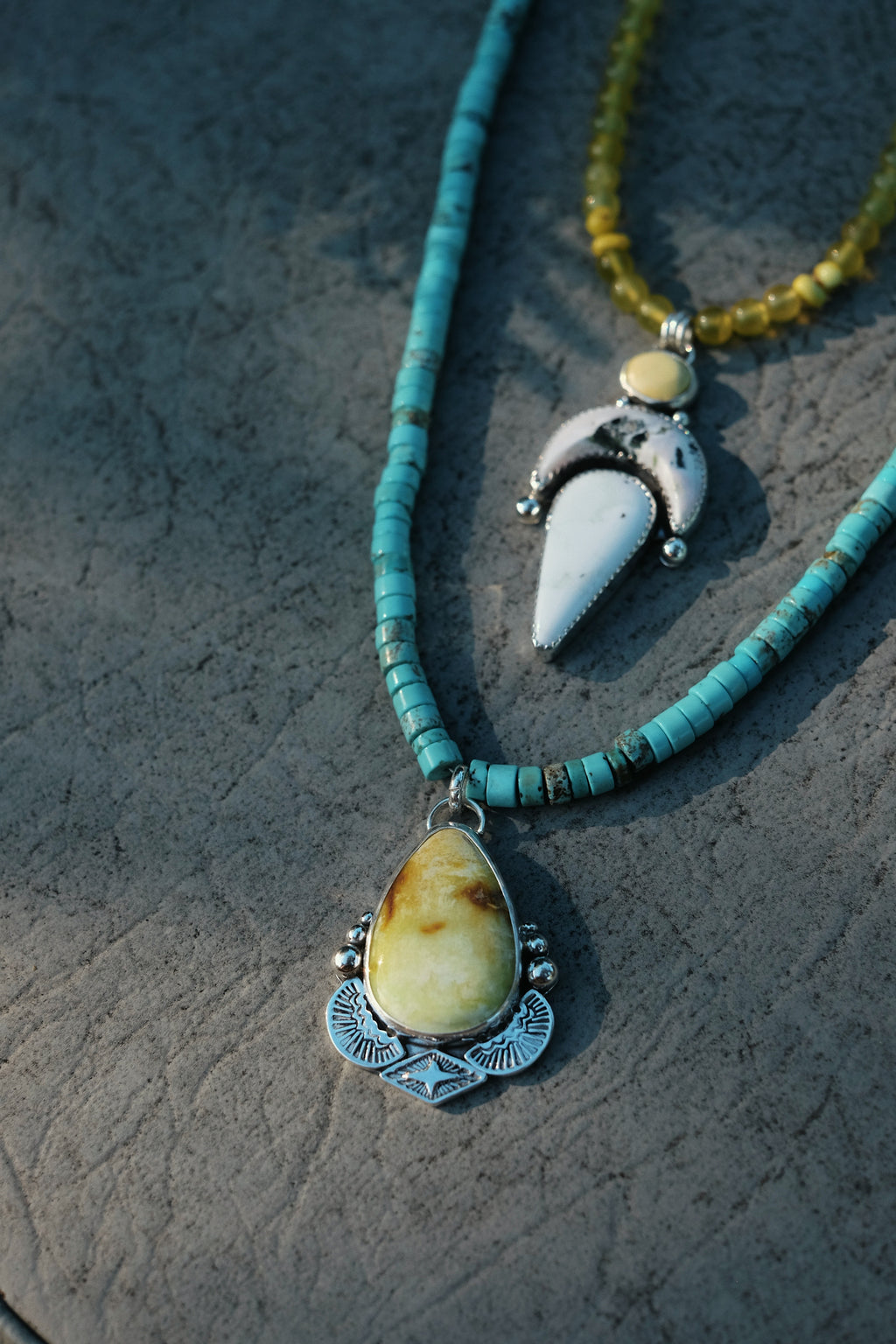 Palomino Turquoise + Turquoise Heishi Necklace