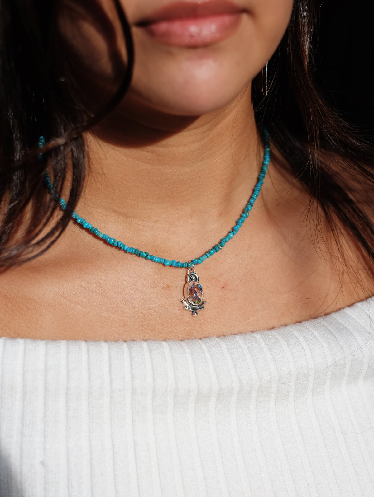 Cantera Opal Beaded Necklace