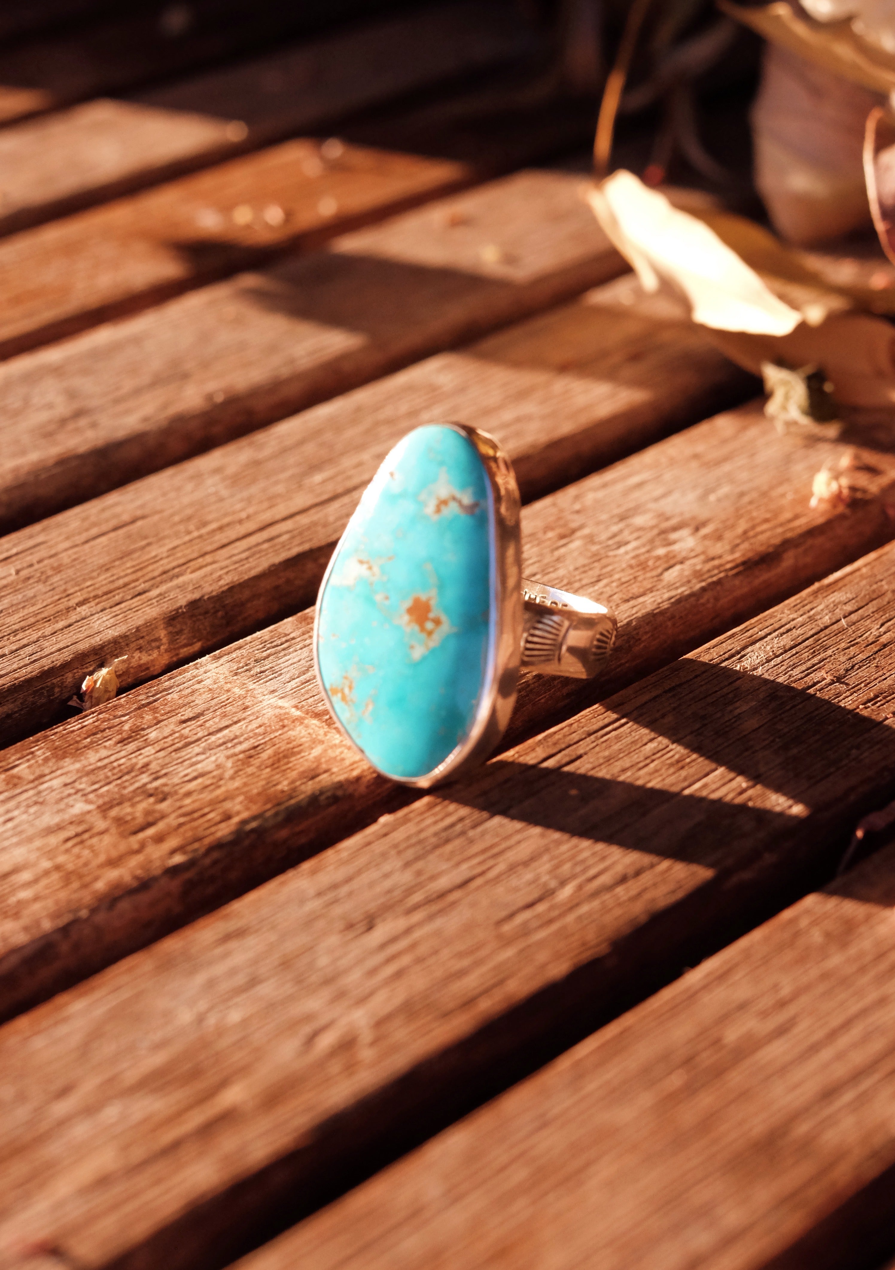 Wild Fern Message Ring (size 9)