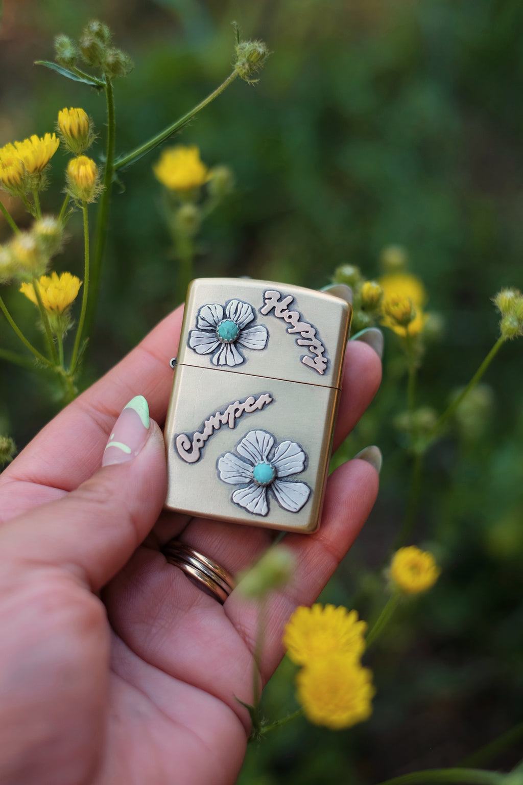 Happy Camper Armor Brass Zippo