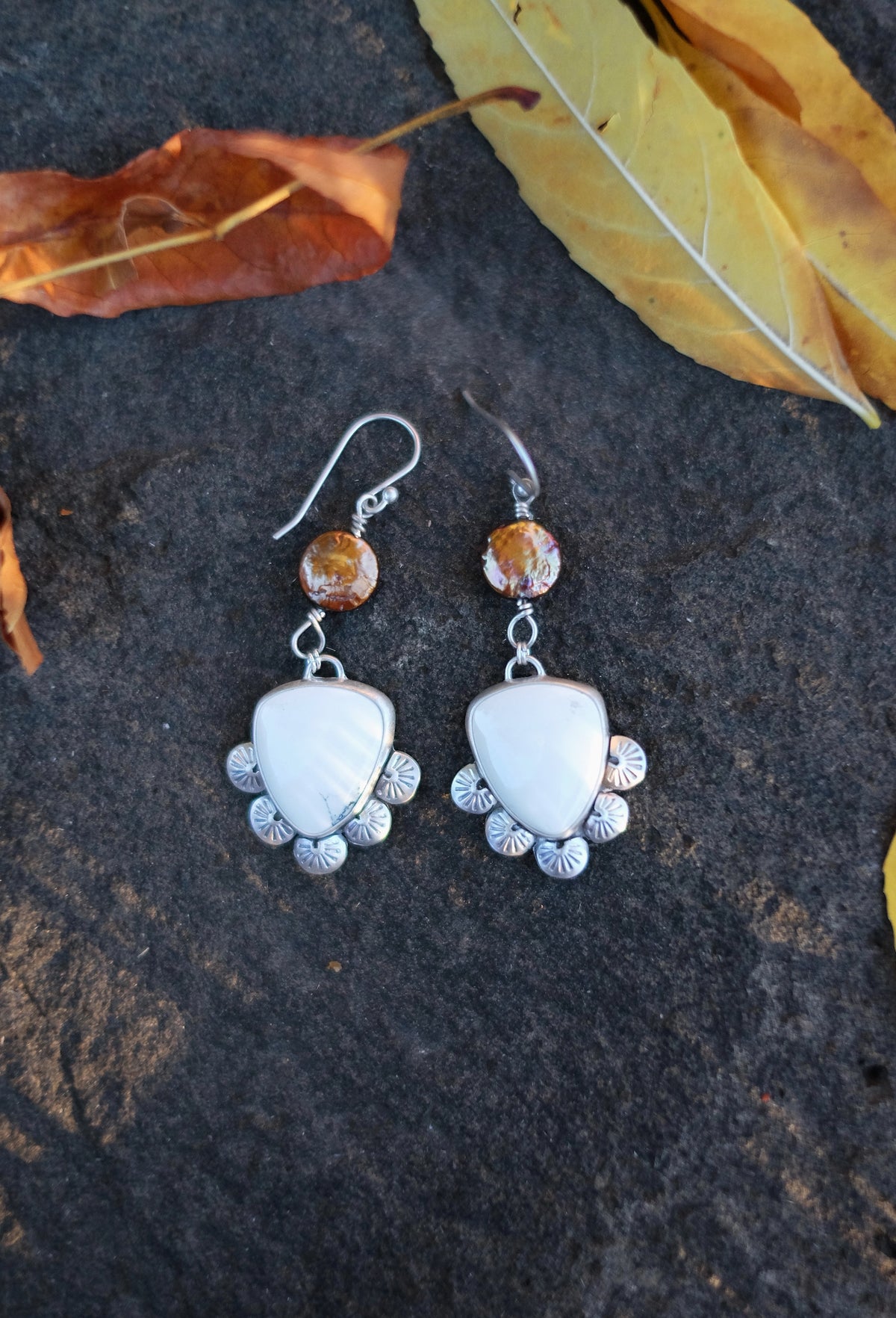 Ivory Creek + Pearl Statement Earrings