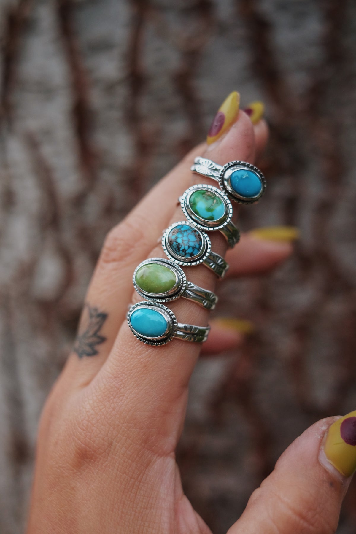 The Sundown Ring — Sonoran Gold Turquoise - Size 7.75