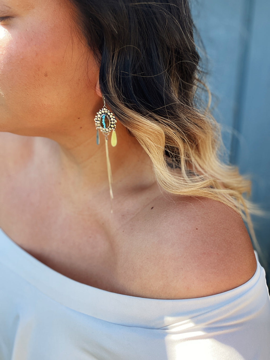 River Pebble Cascade Earrings
