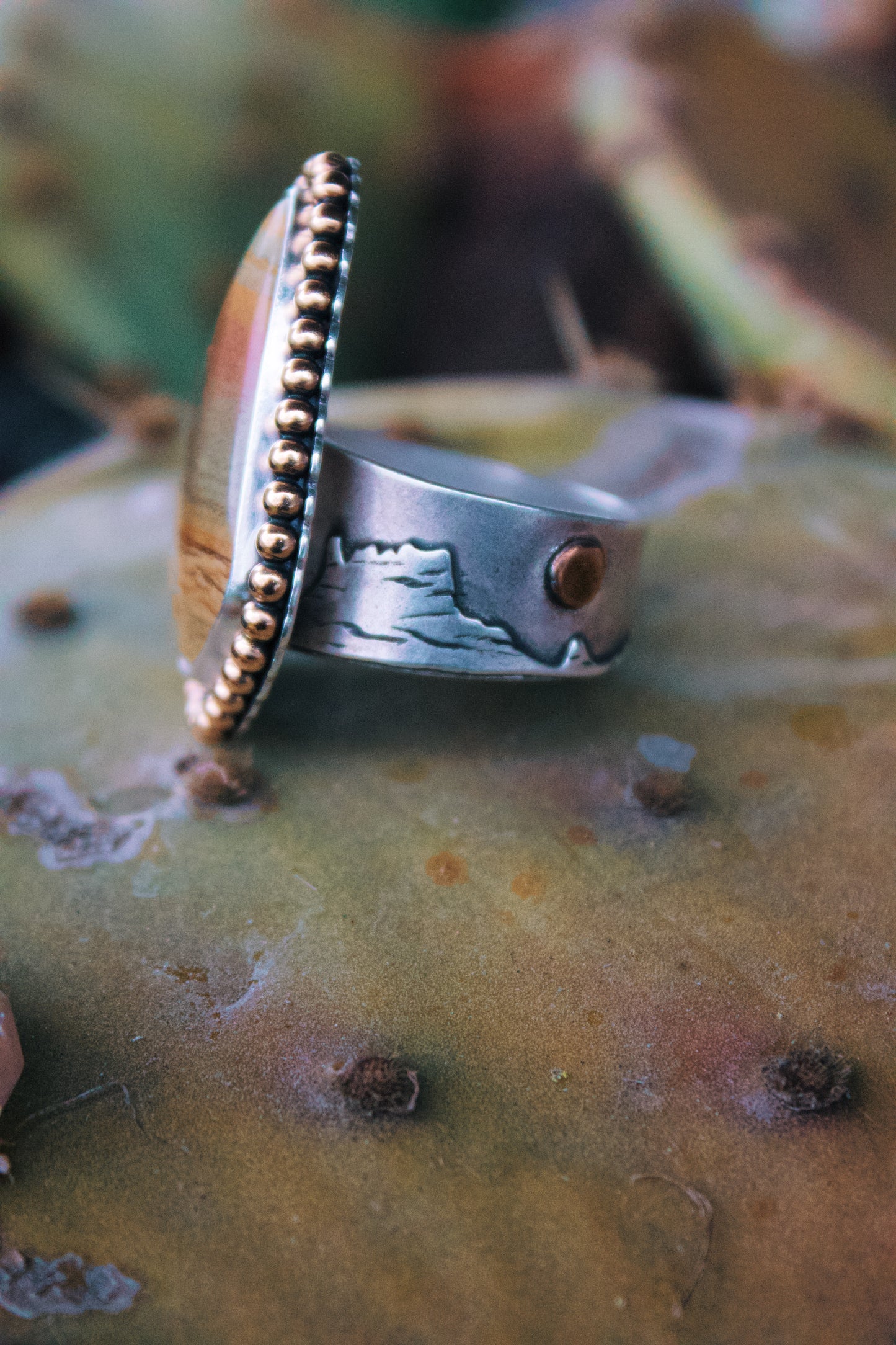 Desert Vista Ring – Rocky Butte Jasper (size 10.25)