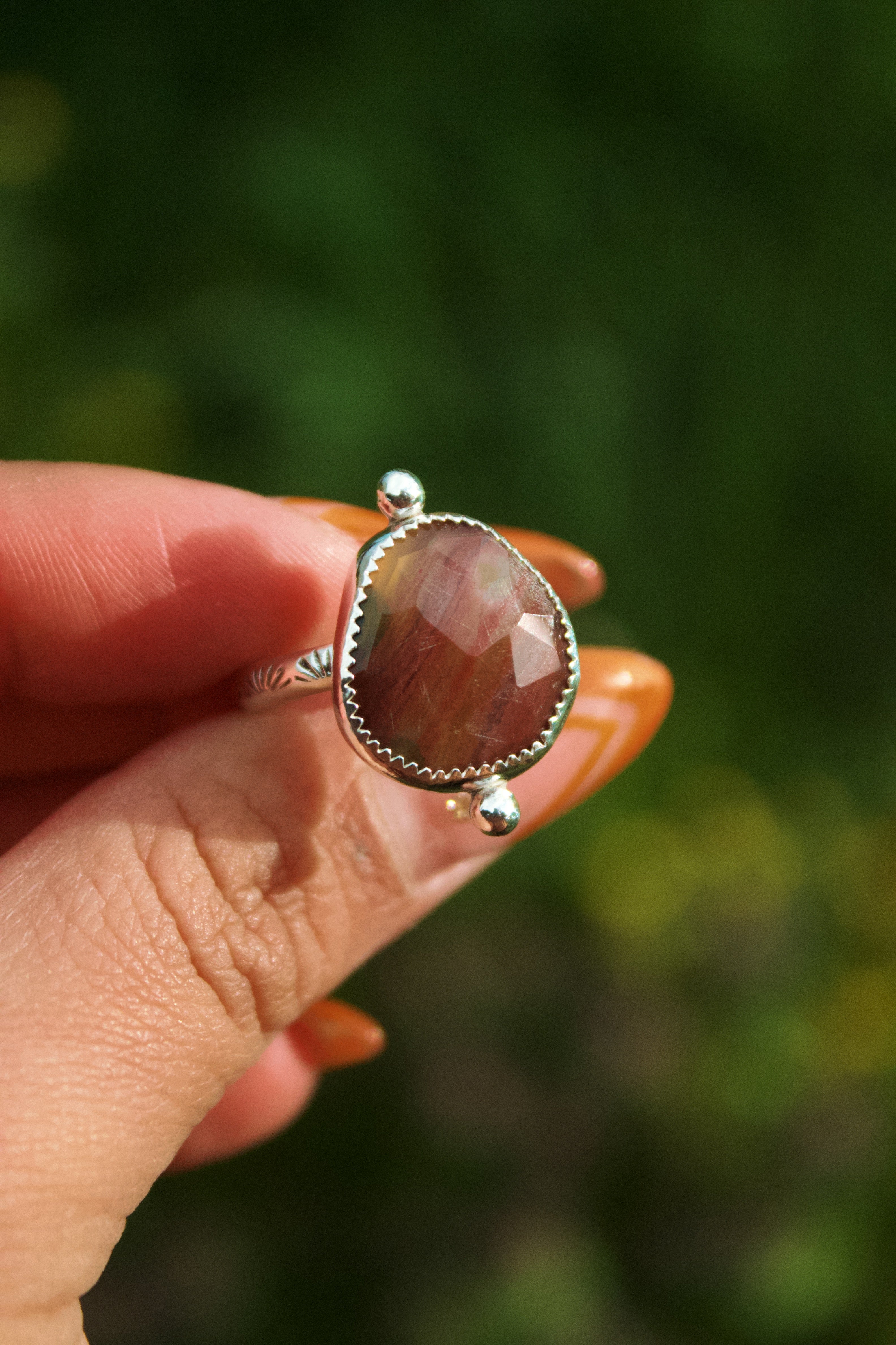 Desert Tide Ring - Ember Tide (size 9.5)
