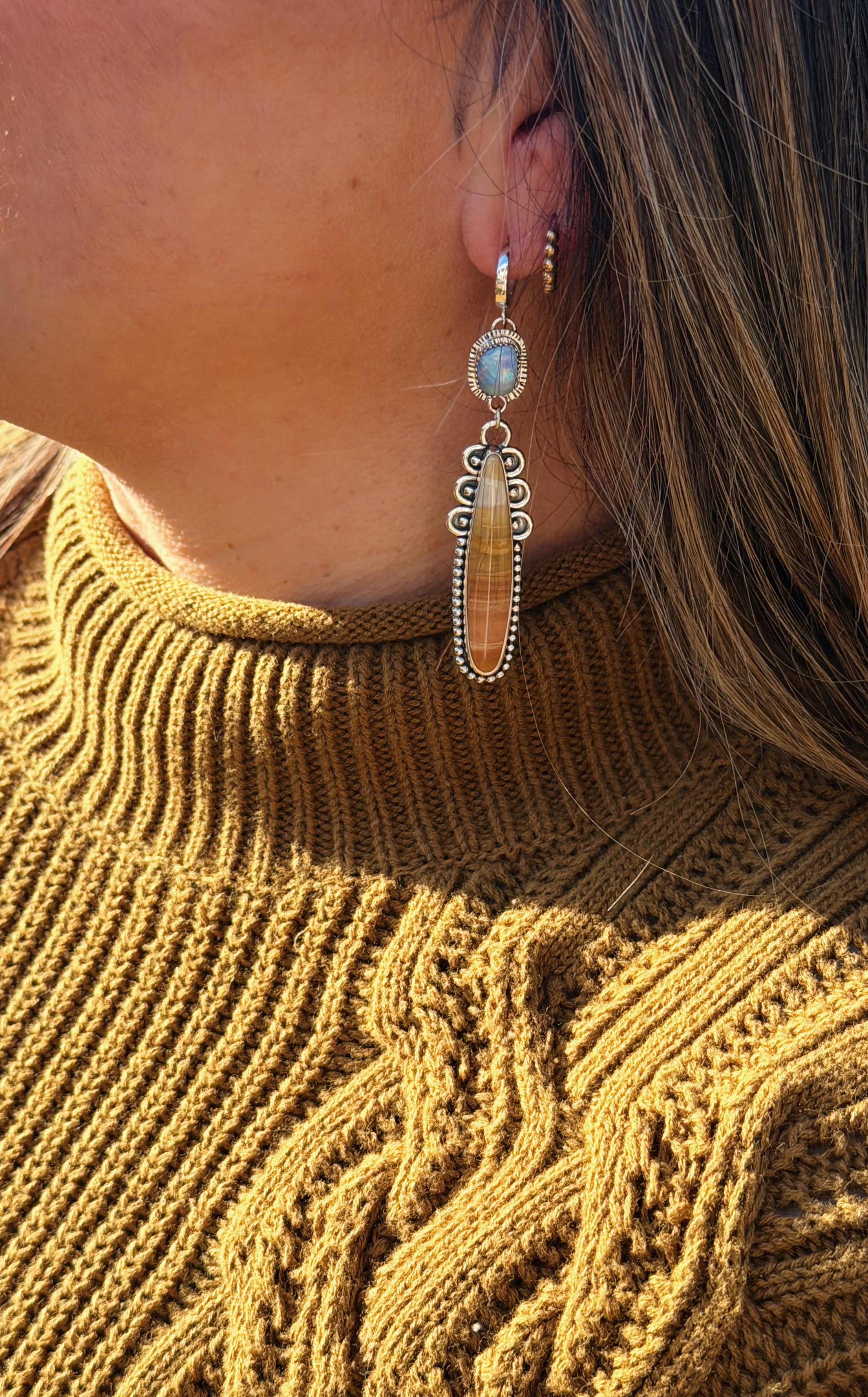 Desert Opal & Jasper Earrings