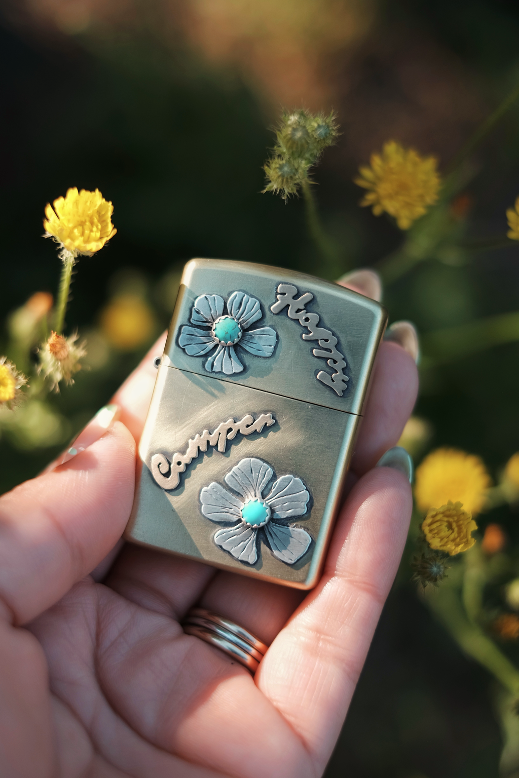 Happy Camper Armor Brass Zippo