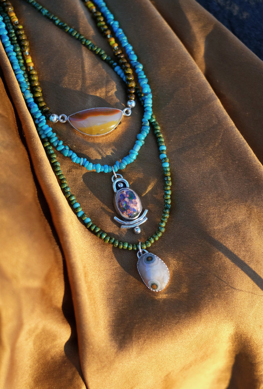Cantera Opal Beaded Necklace
