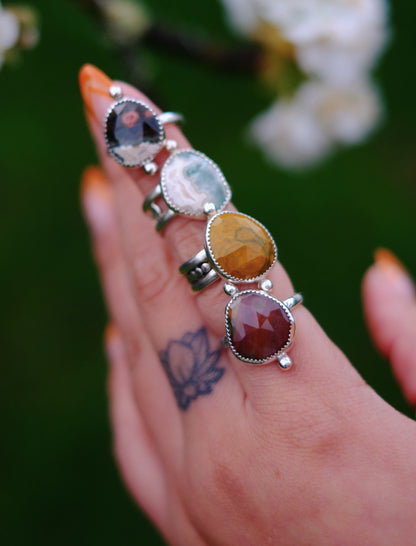 Desert Tide Ring – Golden Shore (size 9.25)