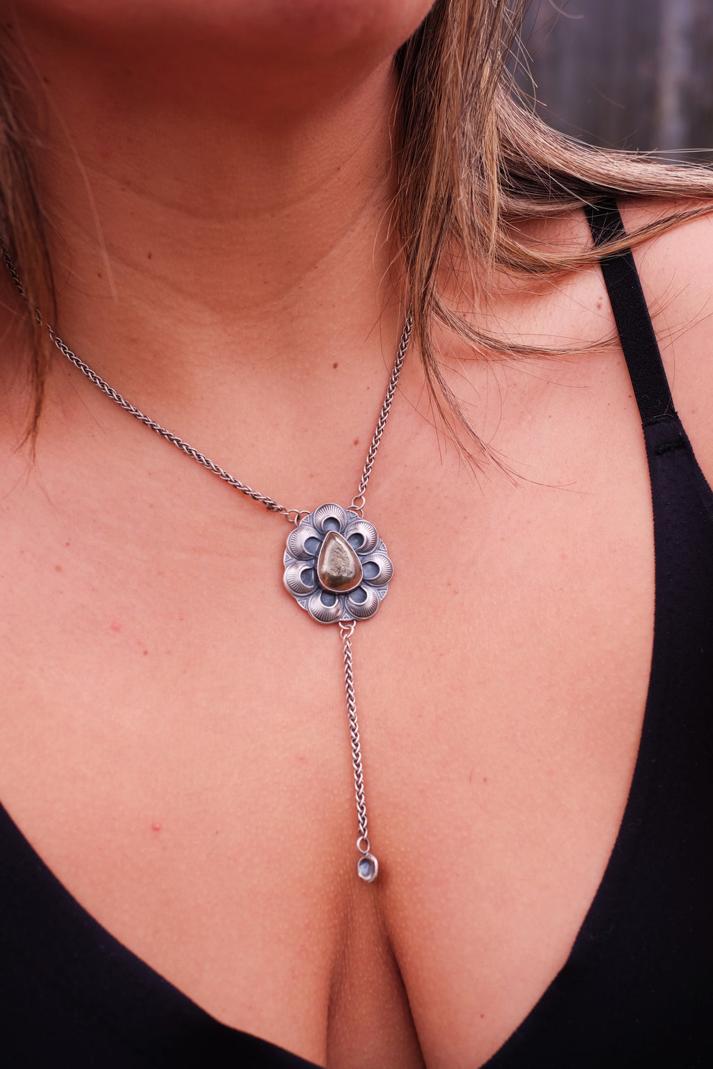 Rain Alchemy Lariat Necklace