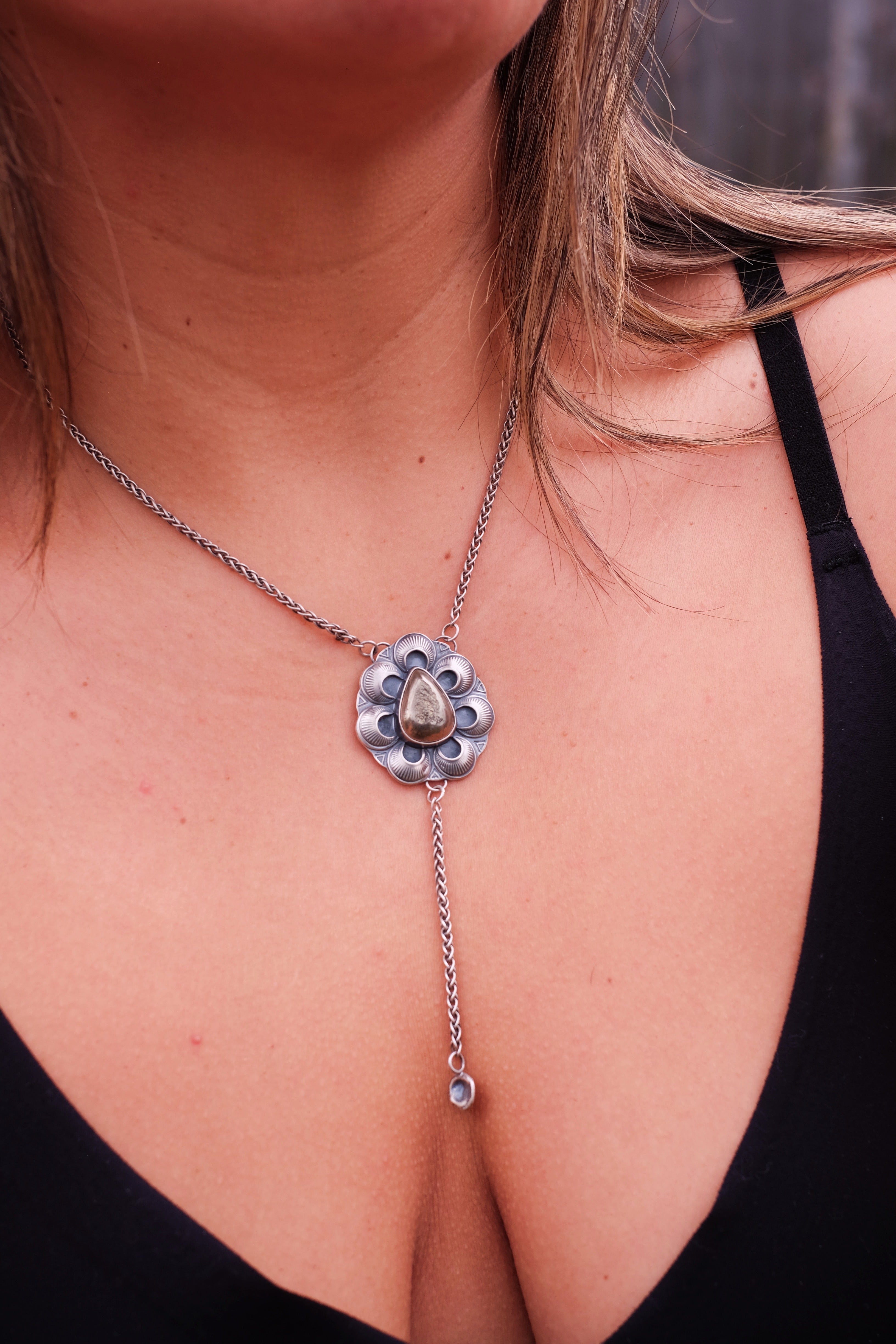Rain Alchemy Lariat Necklace
