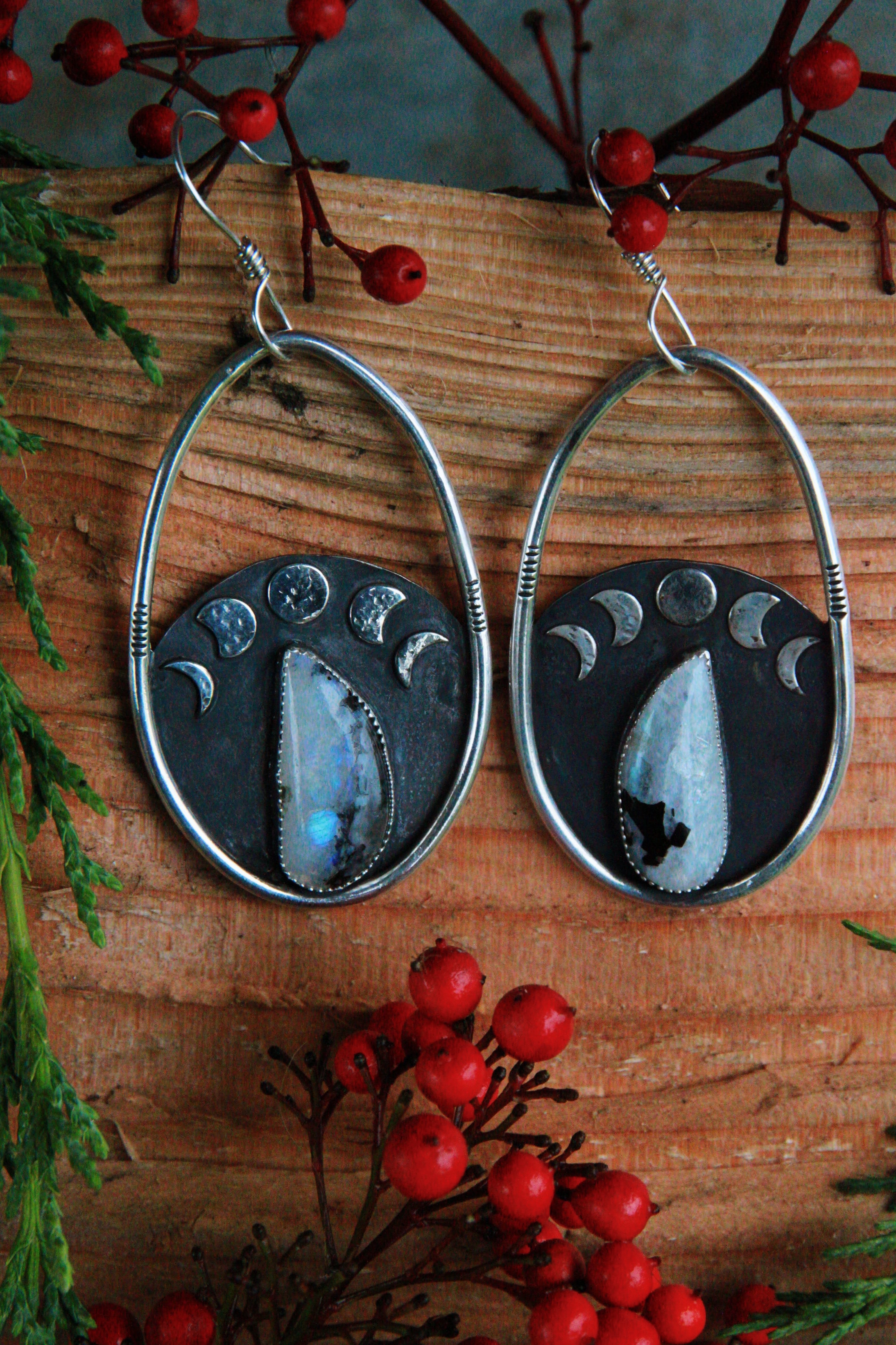 Cold Moon Drop Hoops