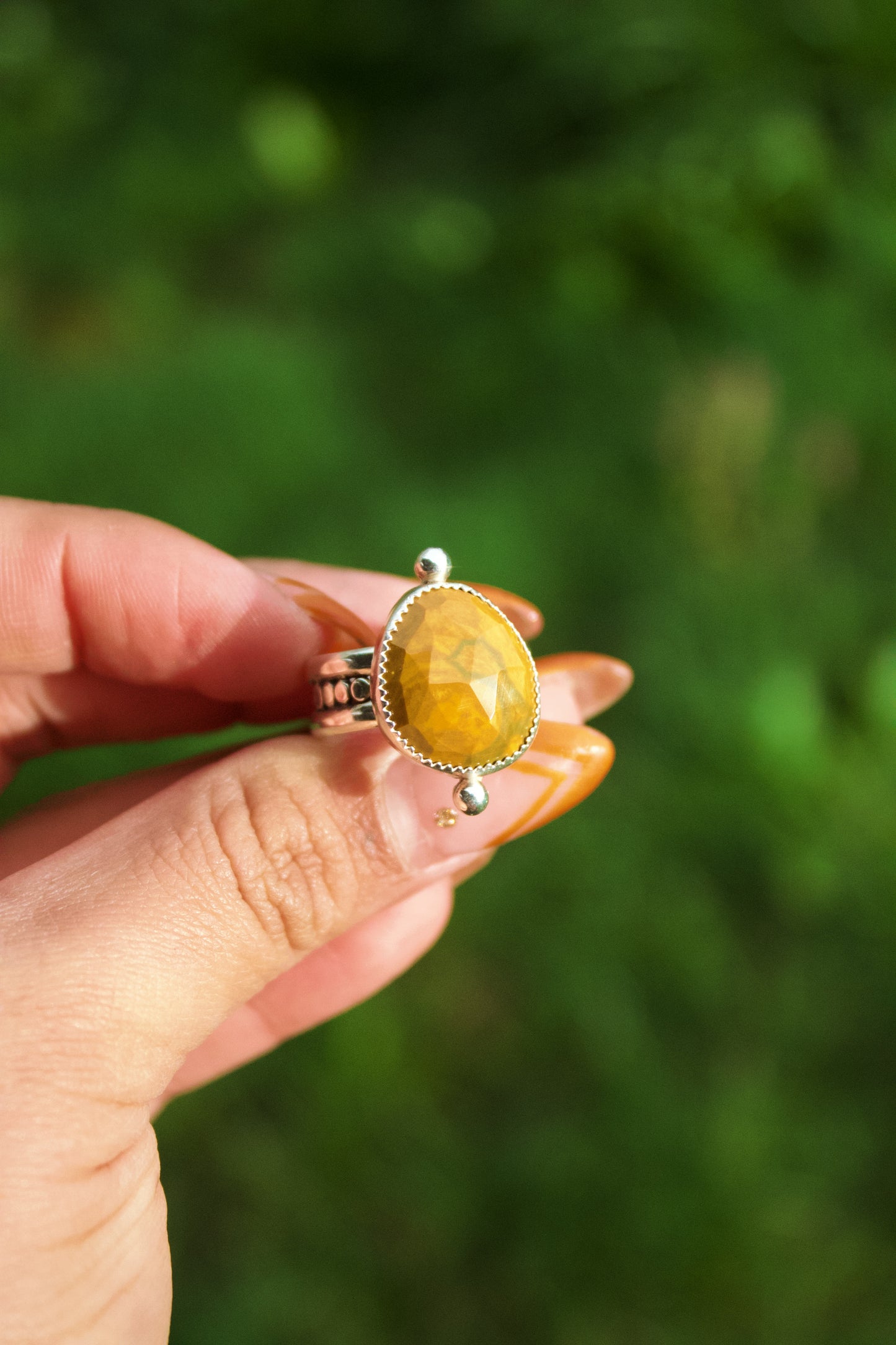 Desert Tide Ring – Golden Shore (size 9.25)