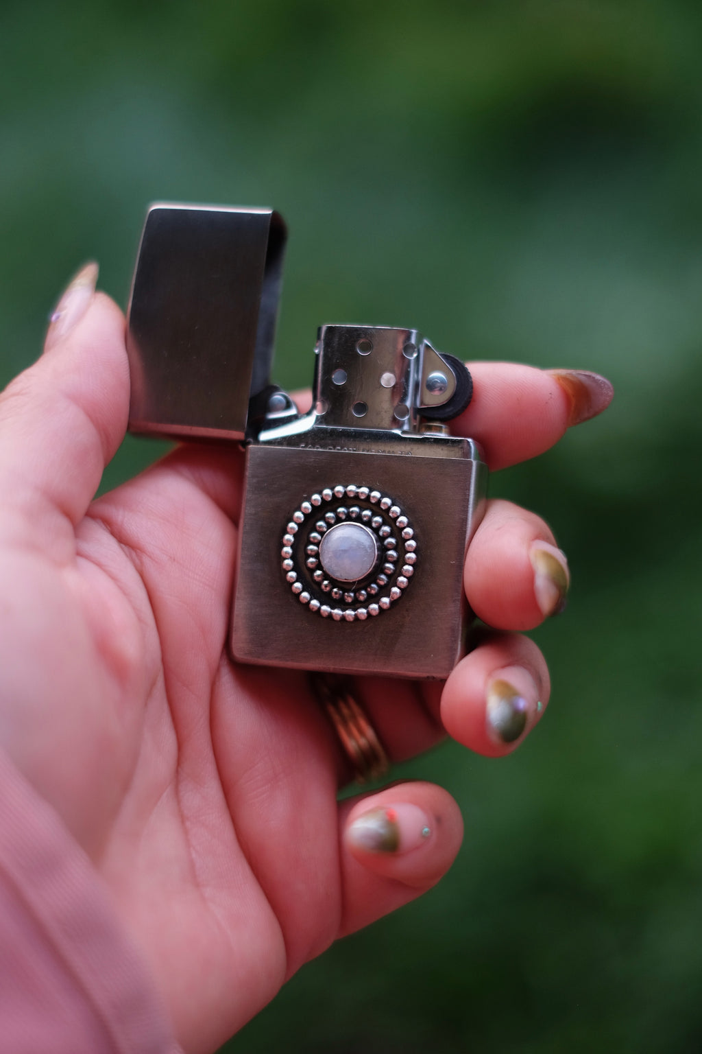 Radiant Moonstone Zippo