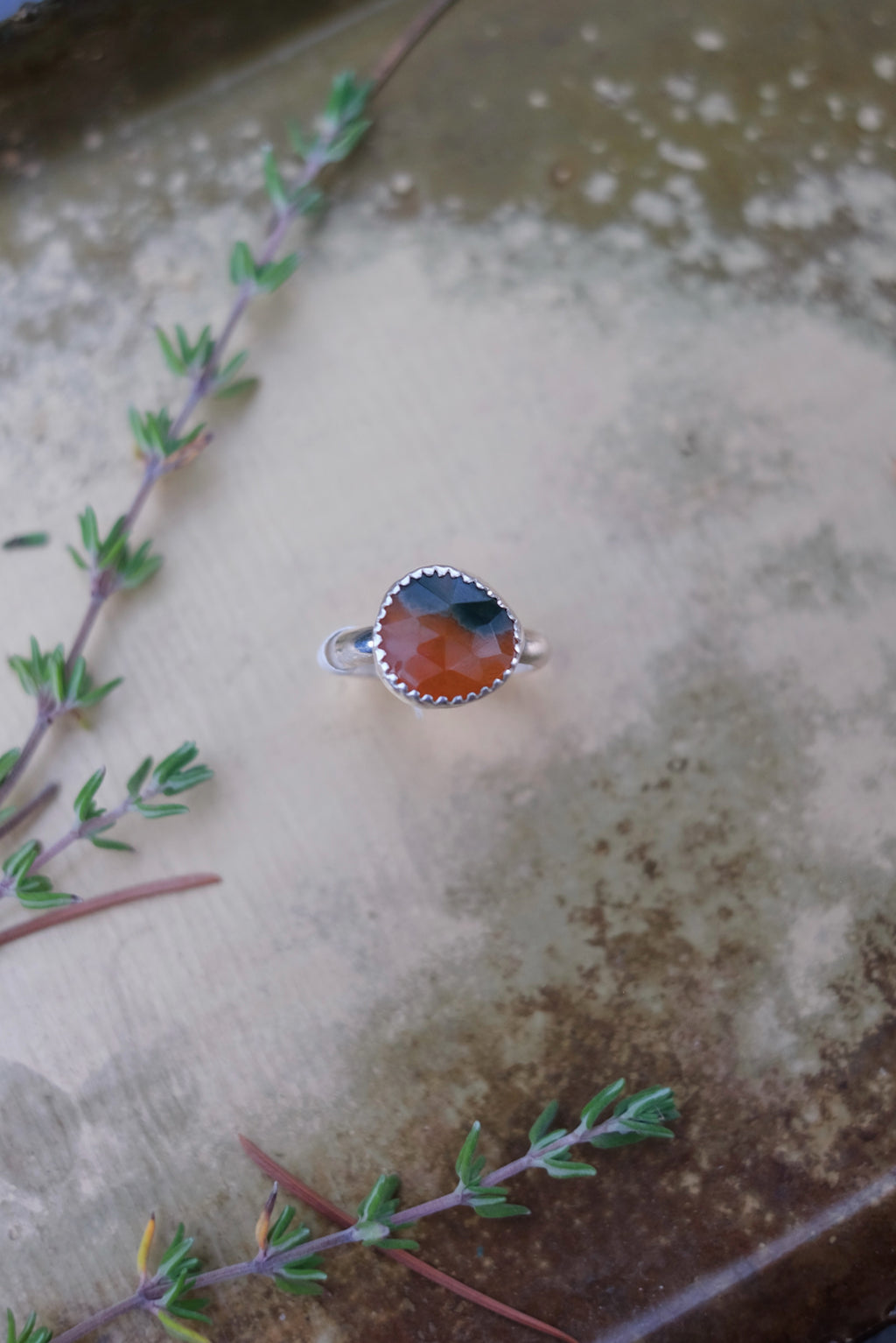 Ocean Jasper Ring - Size 6.5