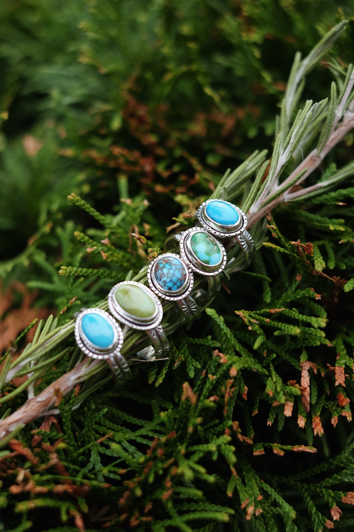 The Sundown Ring — Egyptian Turquoise - Size 8
