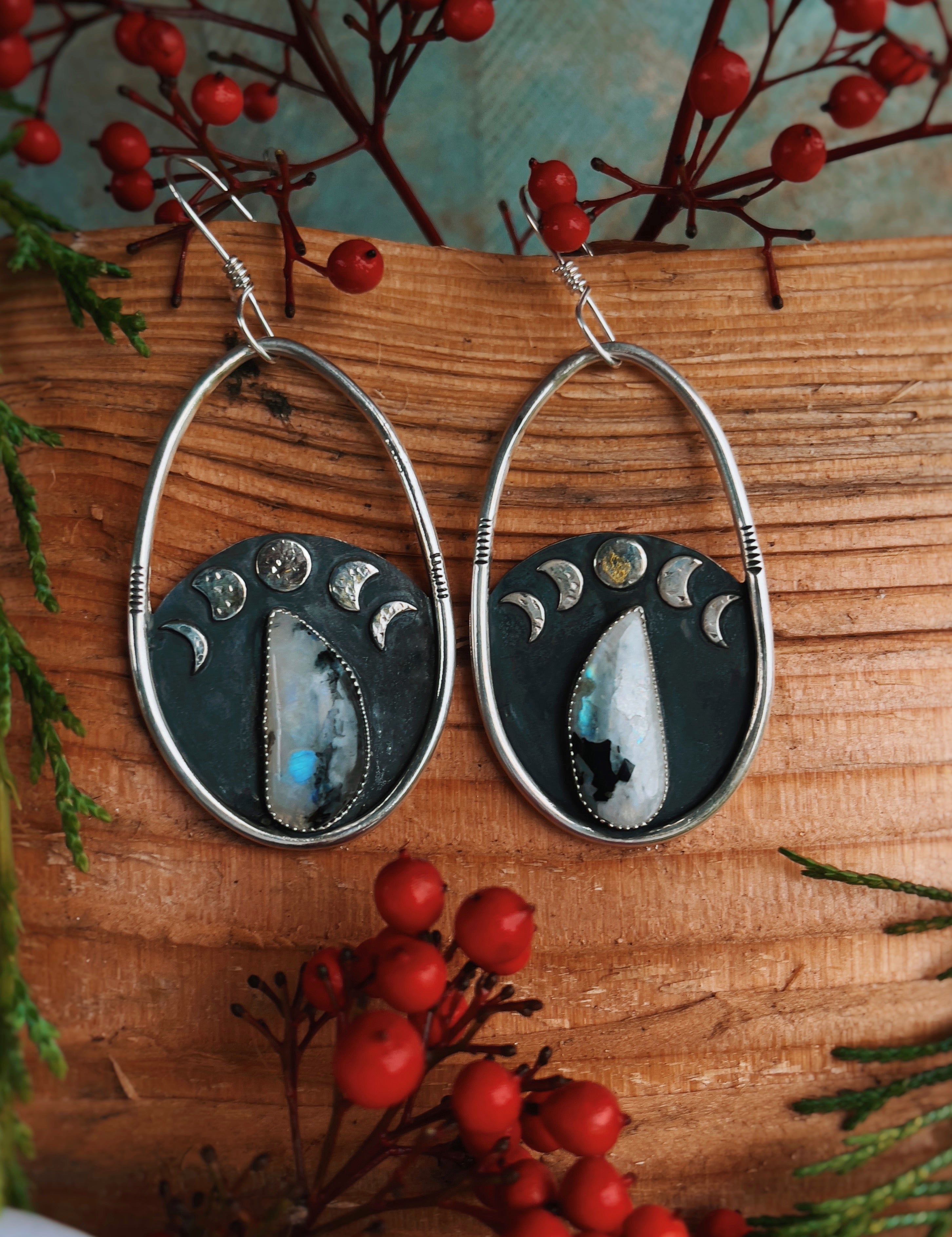 Cold Moon Drop Hoops
