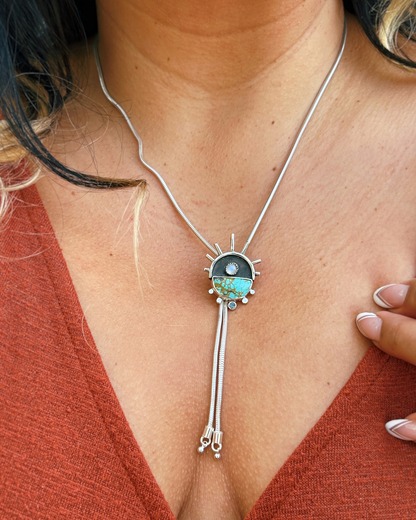 Sunburst Bolo Necklace (Small)