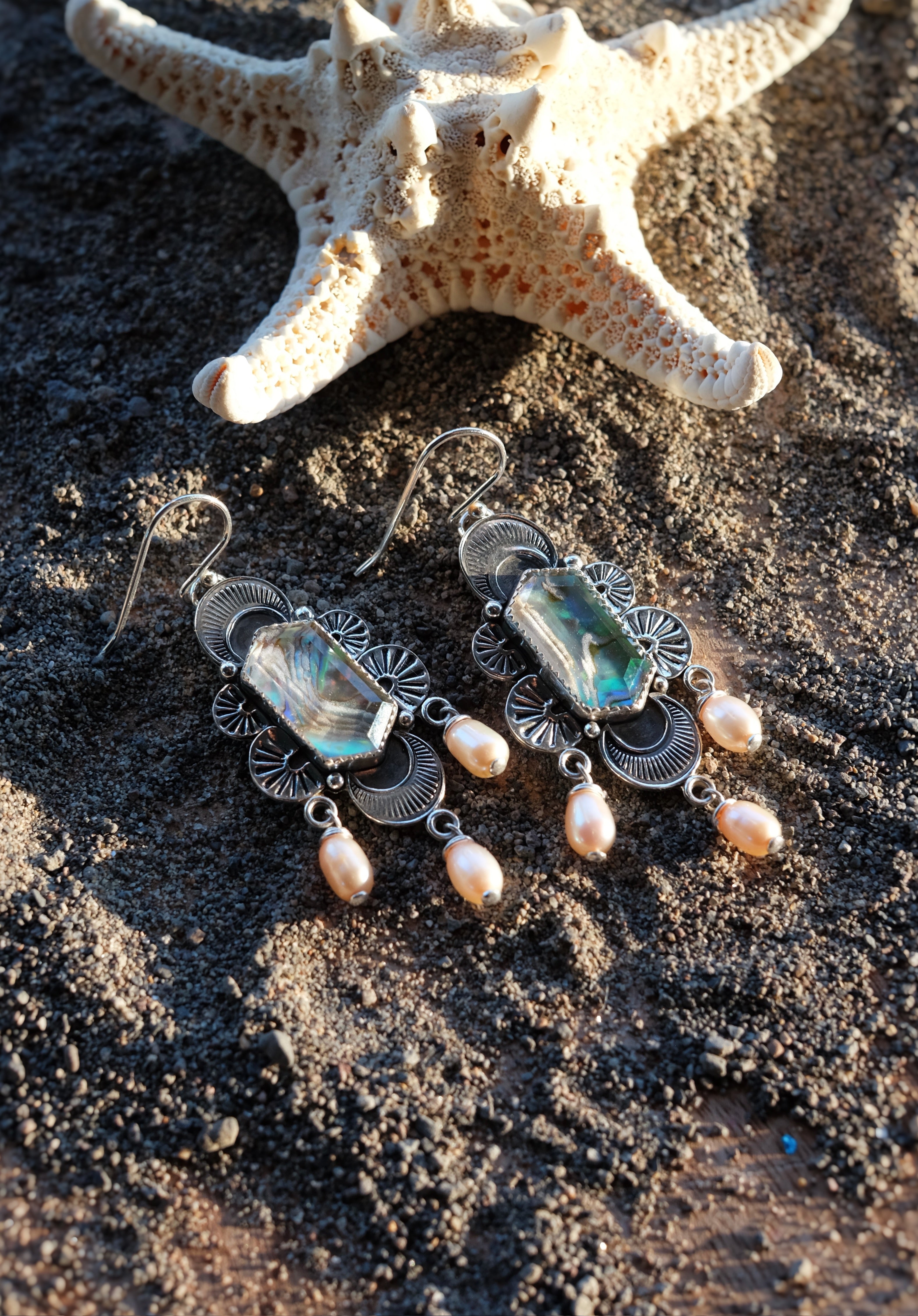 Hand Stamped Earrings
