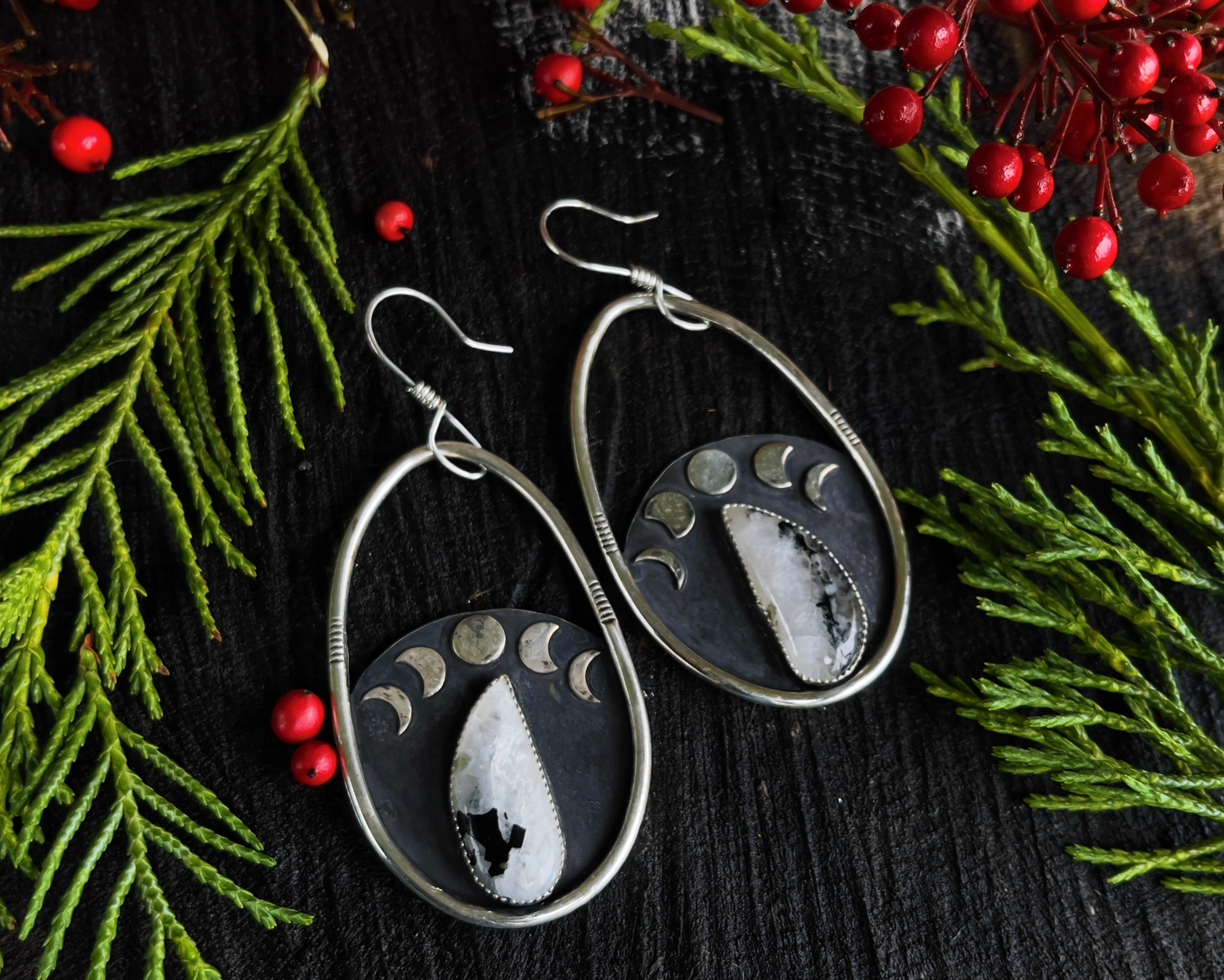 Cold Moon Drop Hoops
