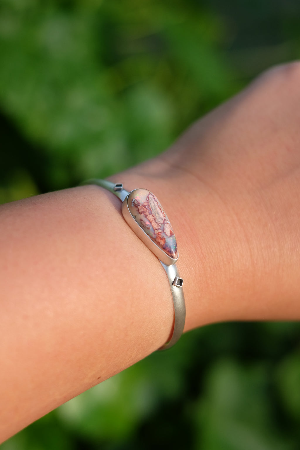 Cantera Opal Sterling Silver Cuff Bracelet