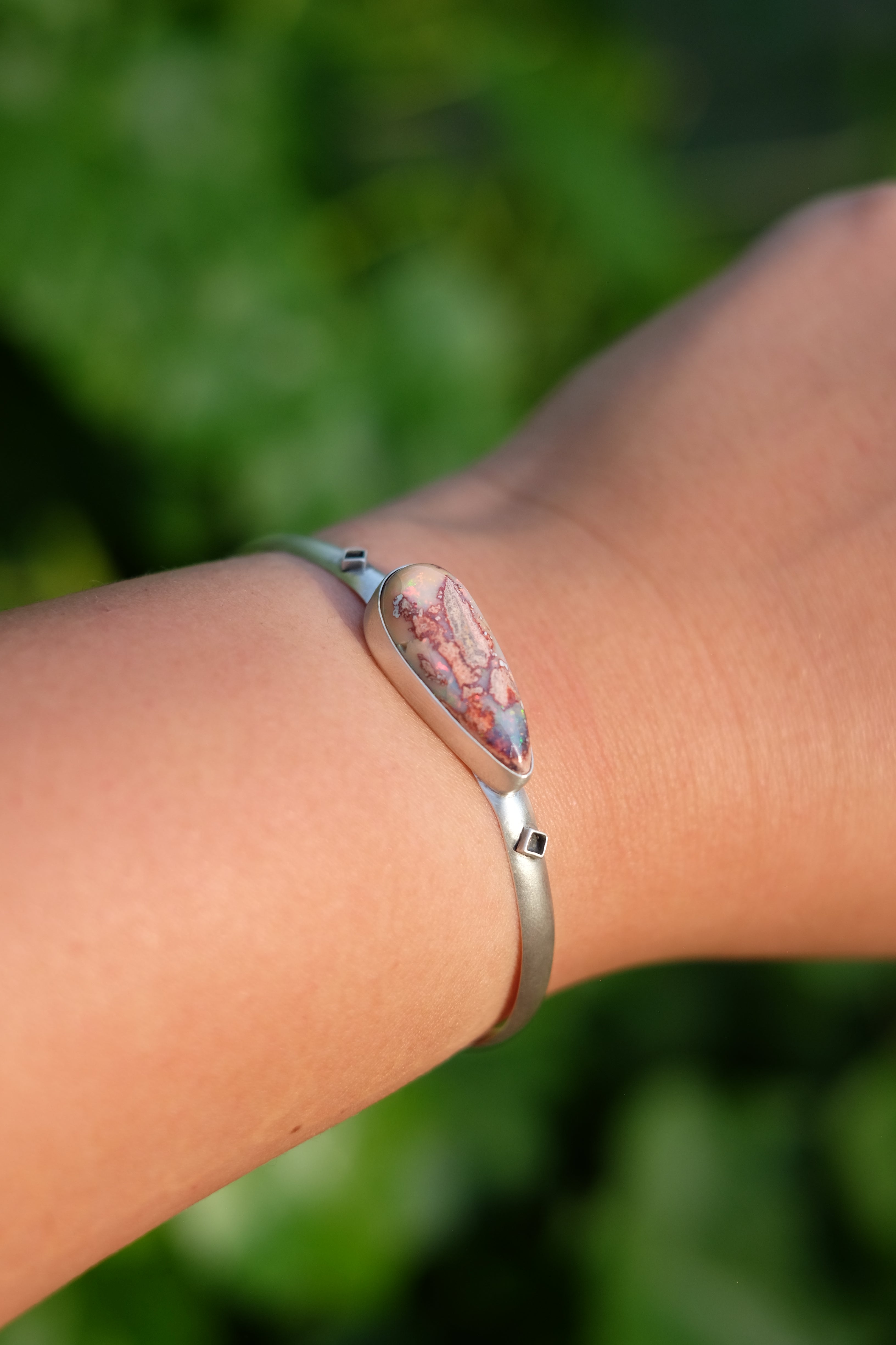 Cantera Opal Sterling Silver Cuff Bracelet