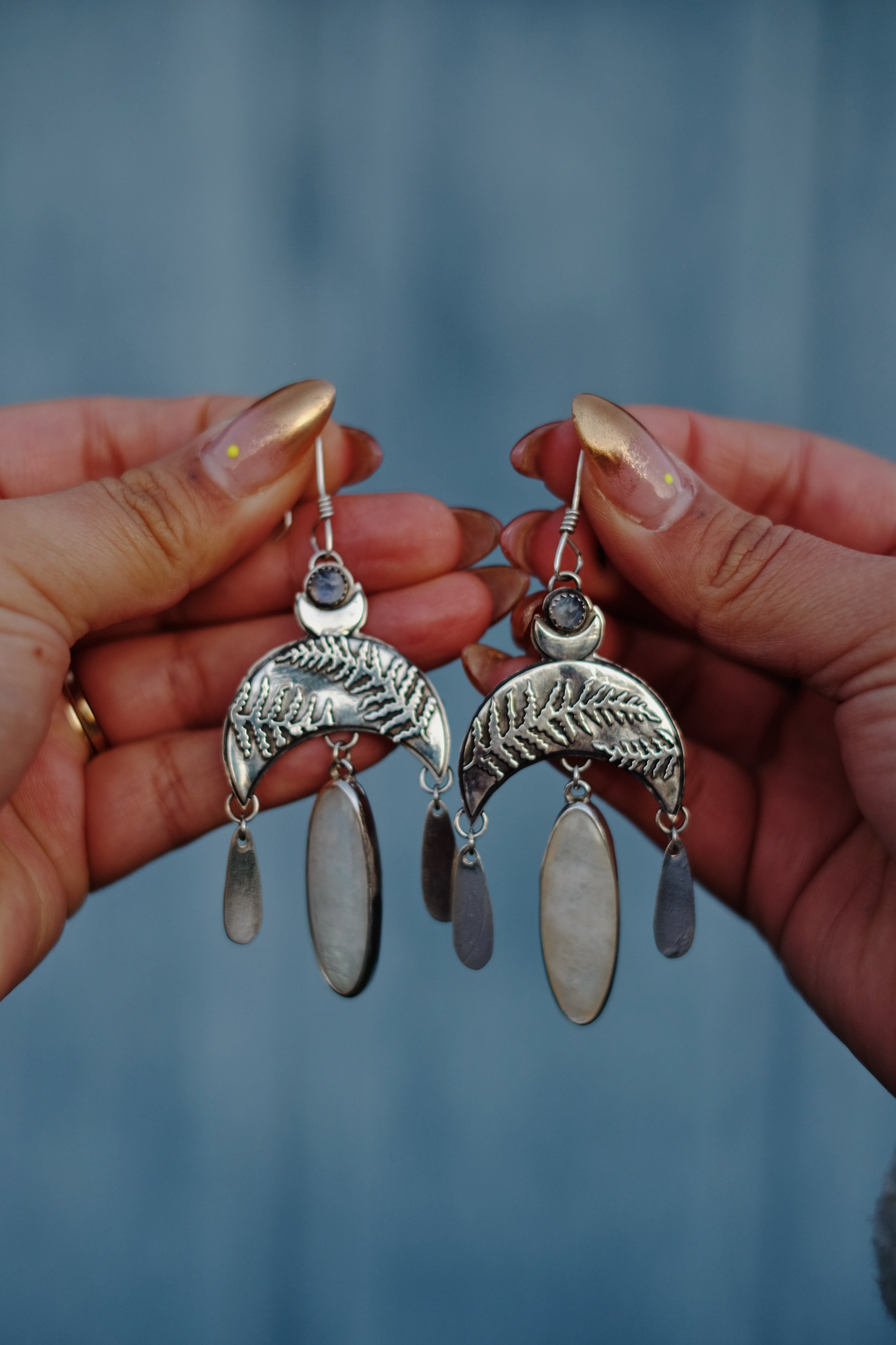 Moonlit Fern Earrings