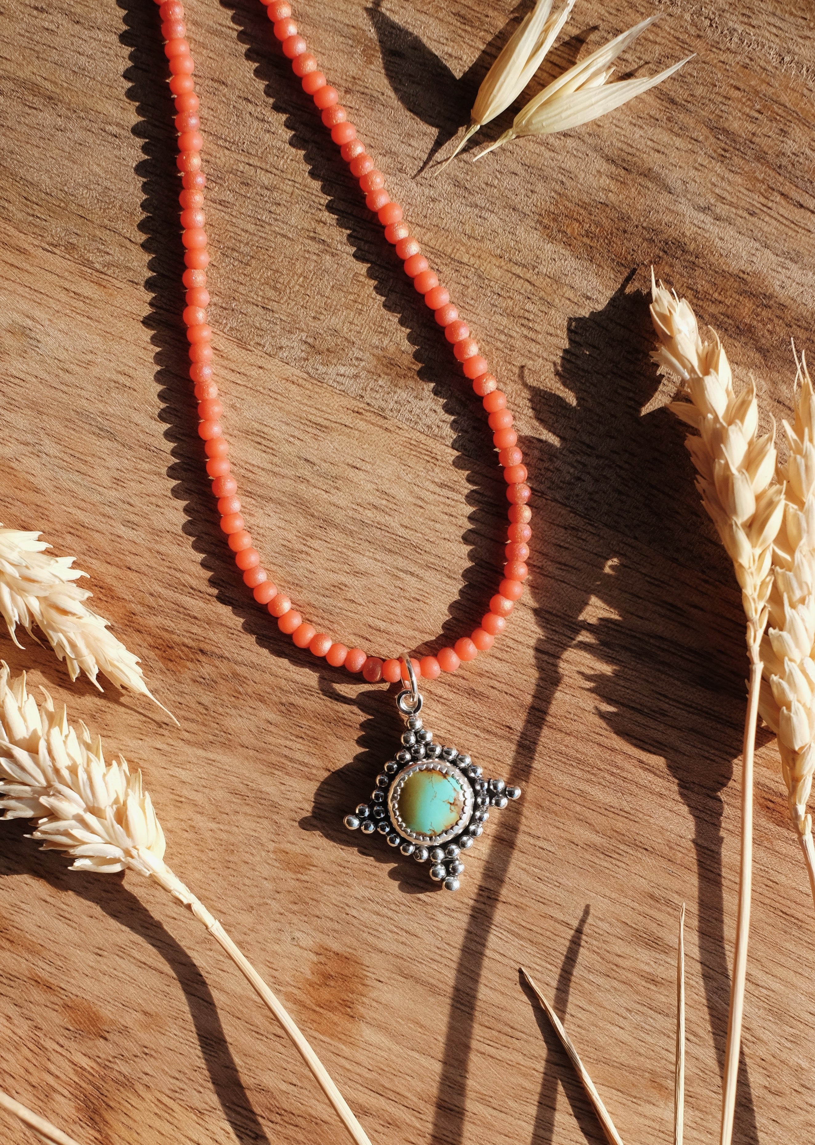 Sunburst Beaded Necklace