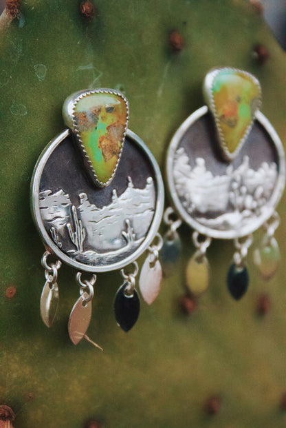 Desert Frame Earrings - Sonoran Gold