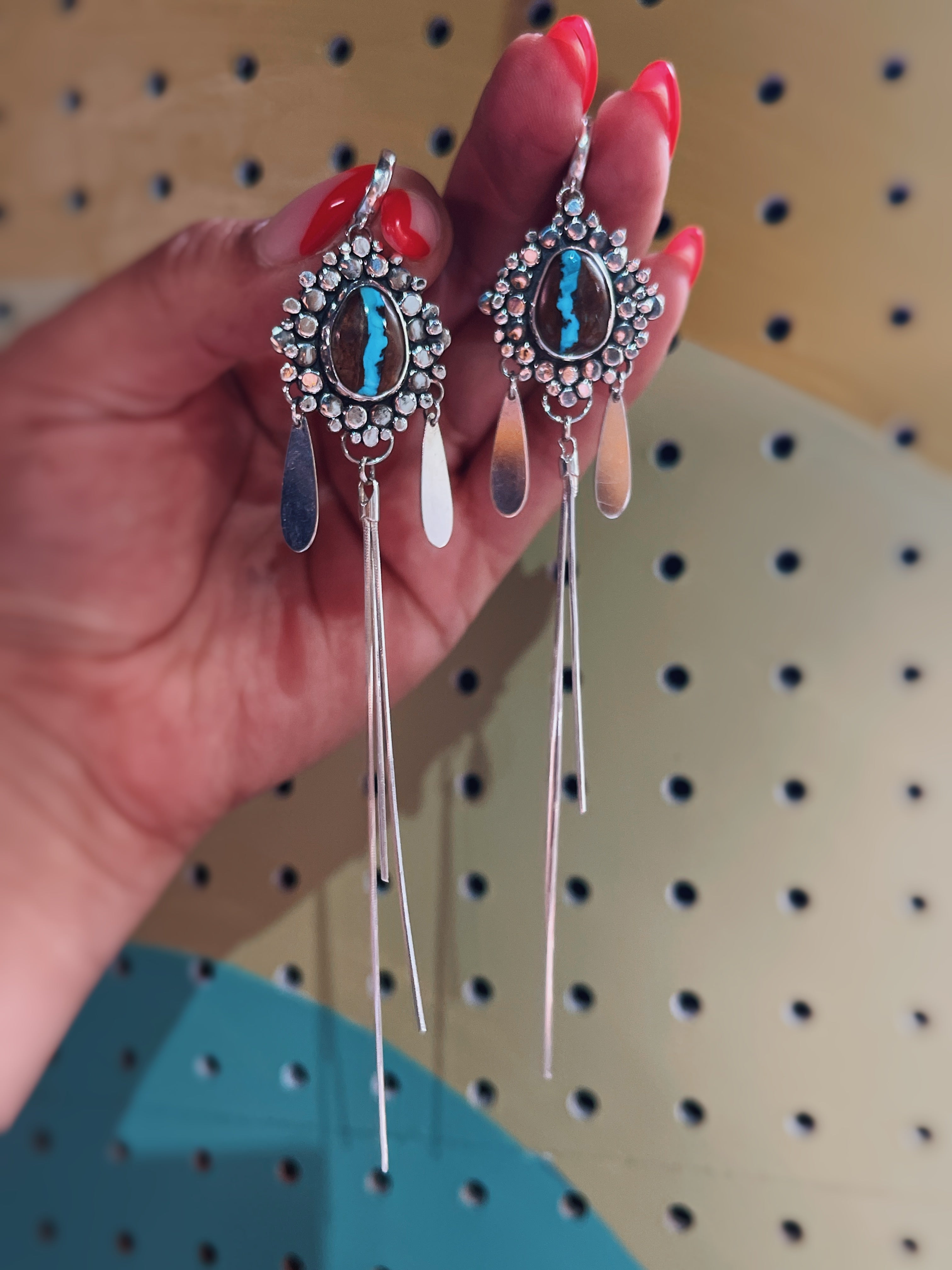 River Pebble Cascade Earrings