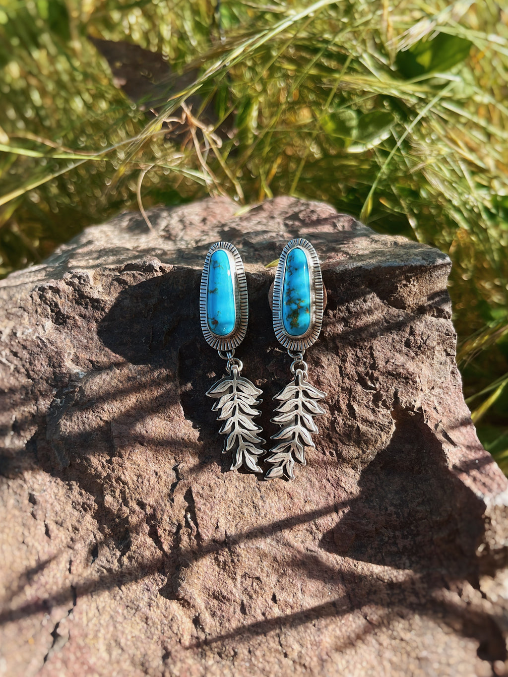 Kingman Fern Studs