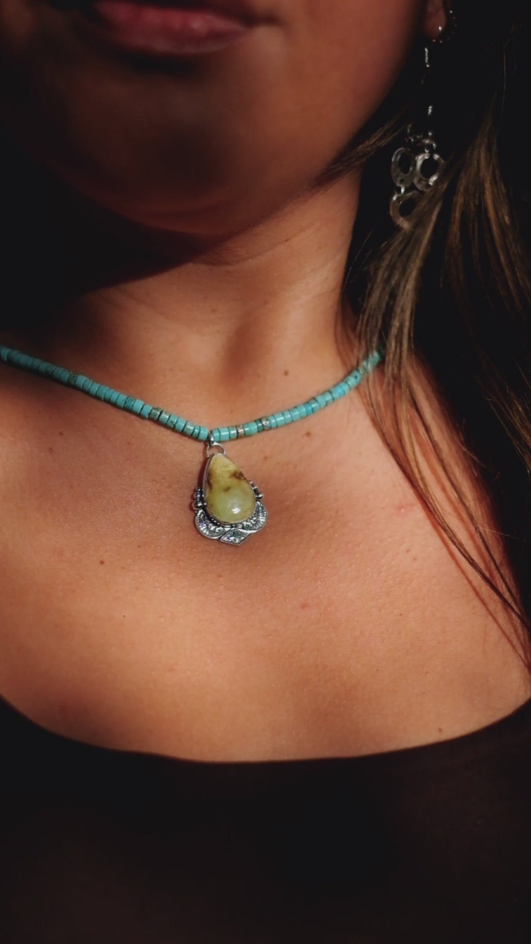 Palomino Turquoise + Turquoise Heishi Necklace